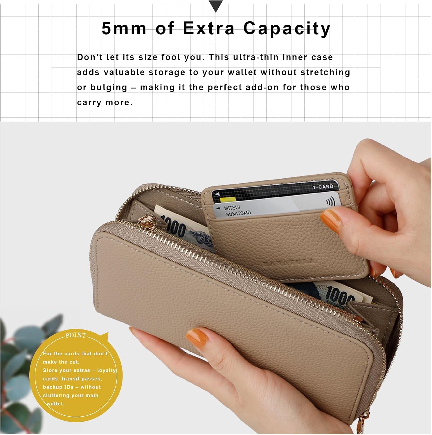 Top Grain Leather Credit Card Holder Slim Minimalist Cowhide Wallet Premium Gifts for Men Women(Taupe)