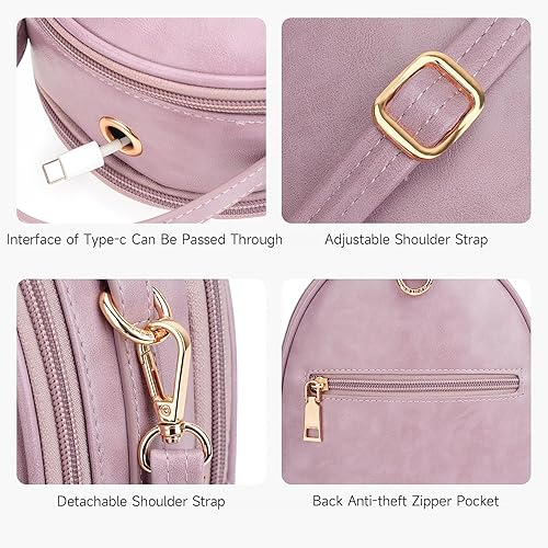 Miniatura 10 de T1953 Mochila para mujer de piel sintética para regalo para niñas y mujeres 4-1953-mochila amarilla L