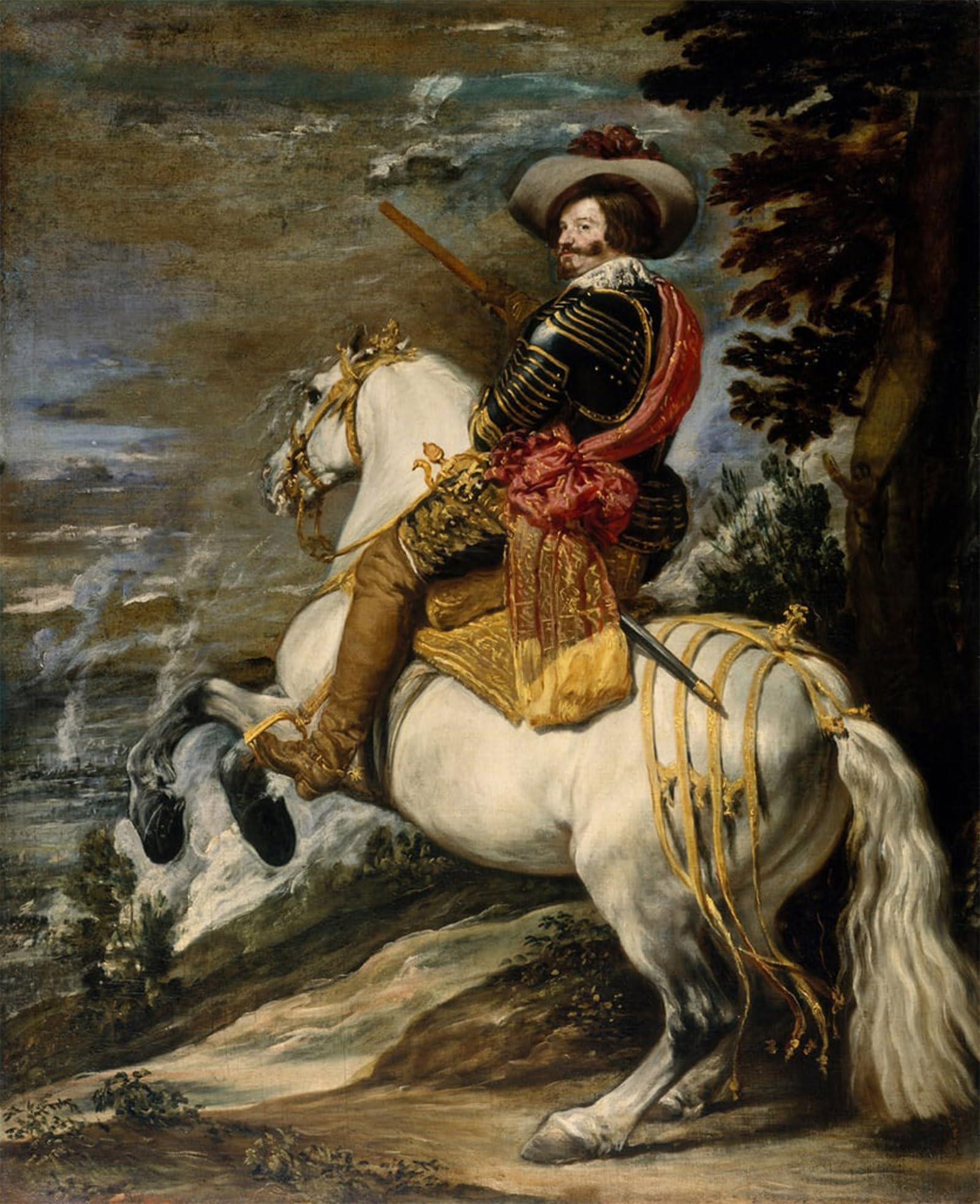 ARTXLXXBN Famous Print Painting Colorful Art Print Don Gaspar De Guzmanduke of Olivares by Diego Velázquez Canvas Art Decorations for Home Decor 60x90cm