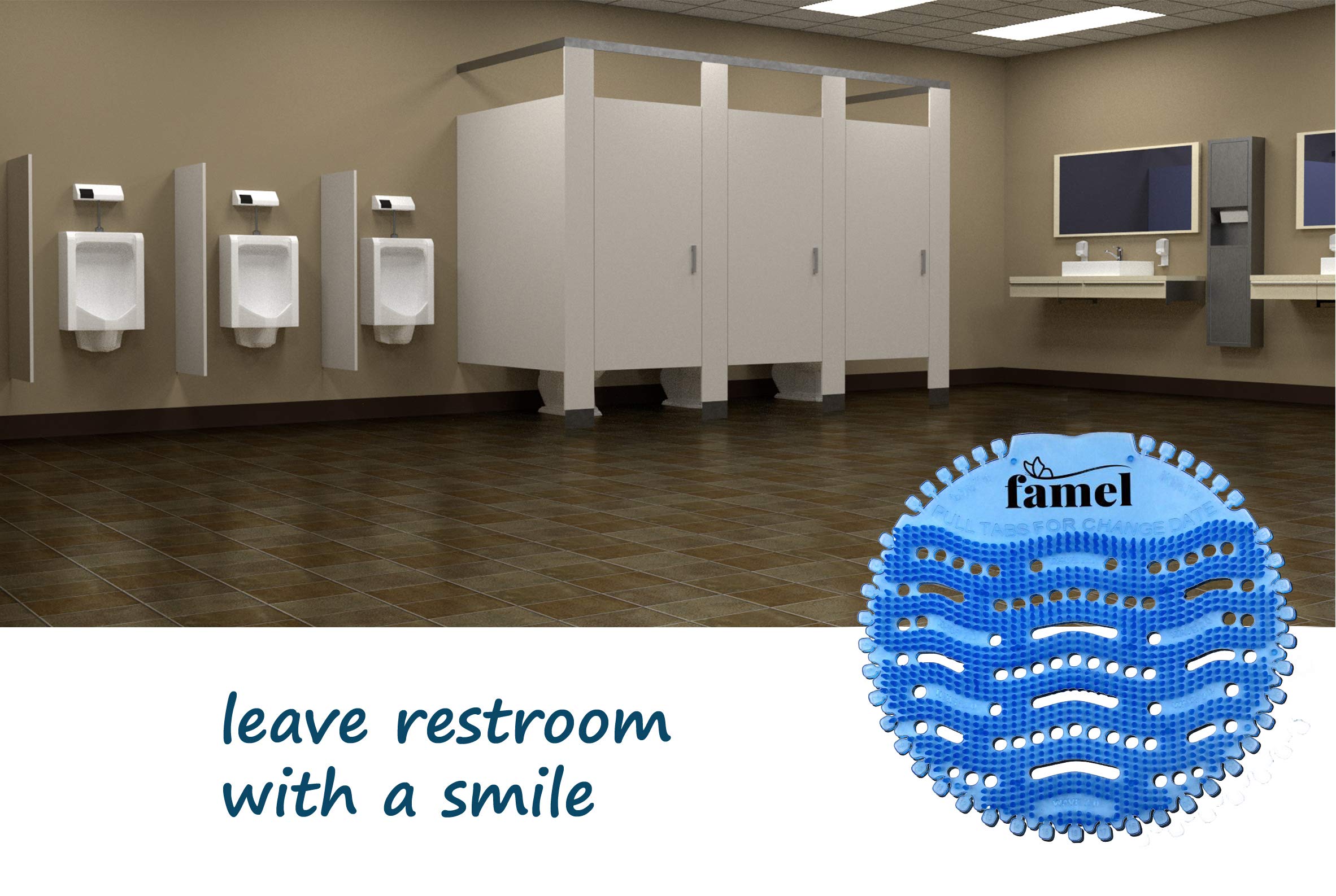 Buy Urinal Screens Deodorizer (10 Pack) Splash Guard Urinal Cakes