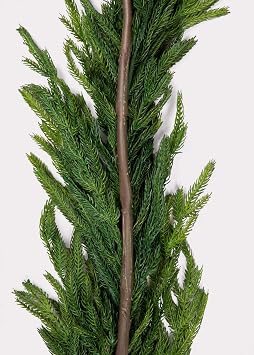 Afloral Real Touch Norfolk Pine Entry/Staircase Garland - 180 Long