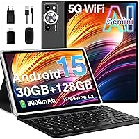 2026 Tablet Android 15 Gemini AI, 30GB RAM+128GB ROM/2TB Tablet 10 Pollici