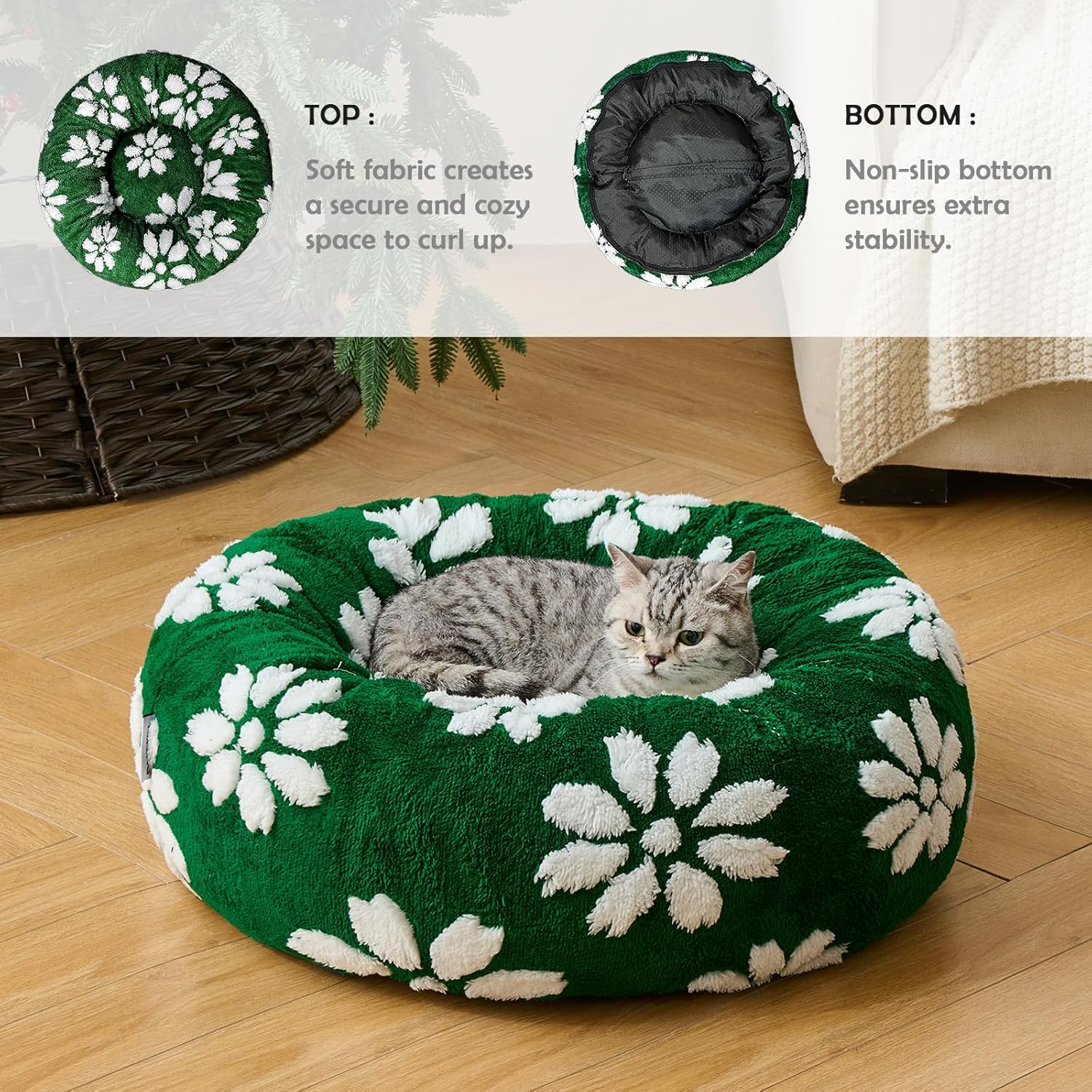 Cozy Retreat: The Ultimate Donut Dog Bed for Small Pets!