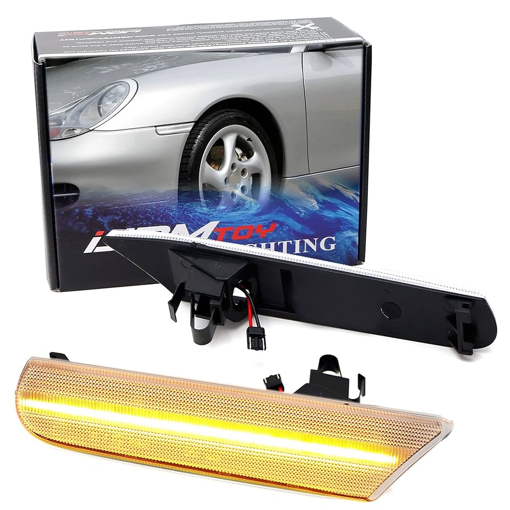 Amazon.com: iJDMTOY Euro Semi-Clear Lens Amber Full LED