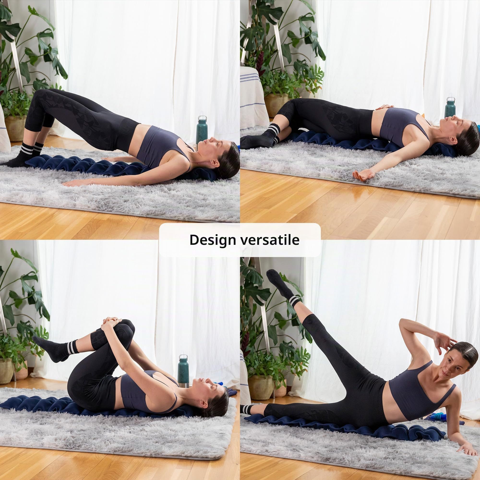 Correttore della Colonna Vertebrale per Decompressione Dorsale | Cuscino di Stretching con 24 Punti Massaggianti | Spine Corrector | Supporto per Schiena e Collo | Cuscino Agopressione