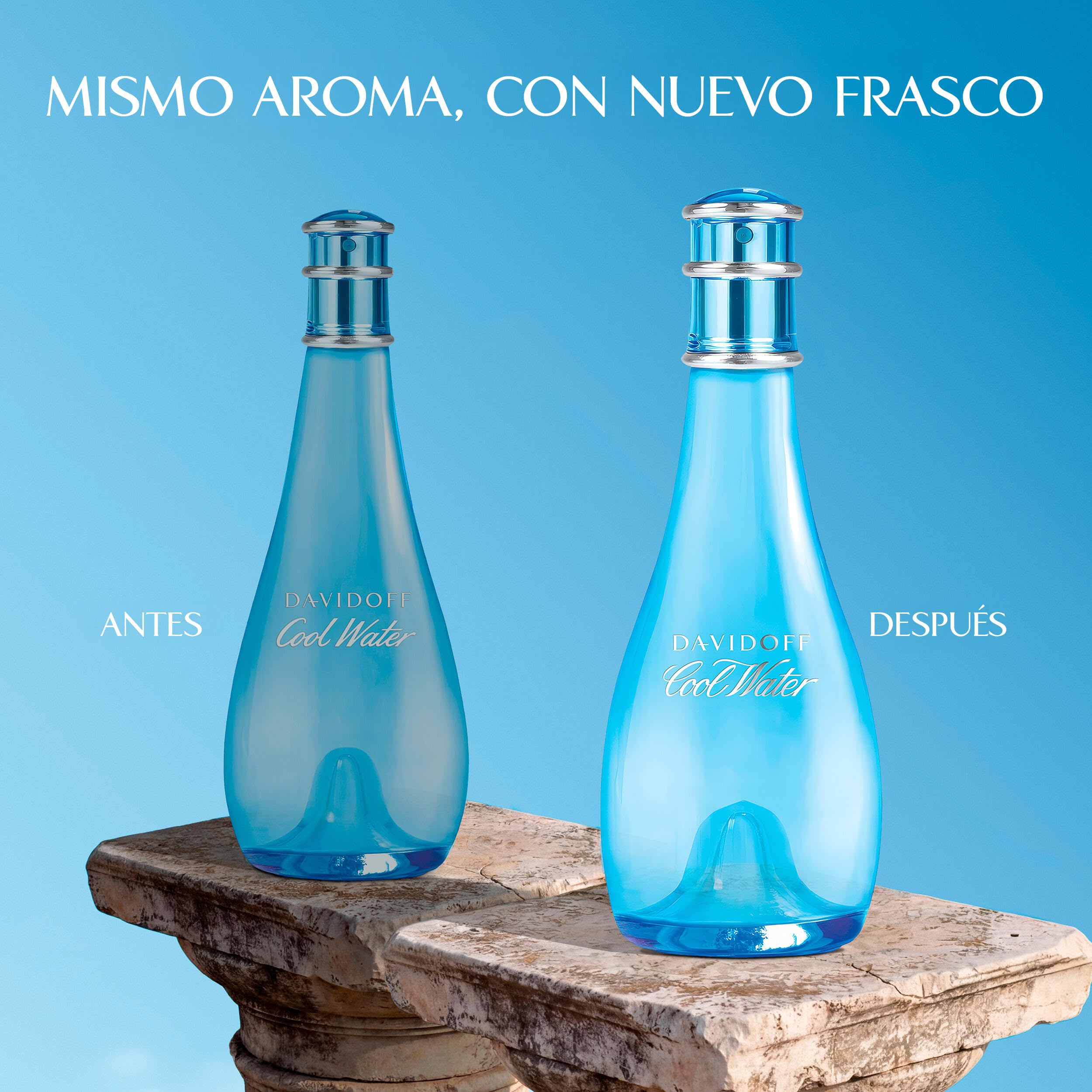 Davidoff Cool Water Eau de Toilette para ella ; Fragancia femenina con notas de sandía, floral y de musgo ; Intensidad media ; 100ml