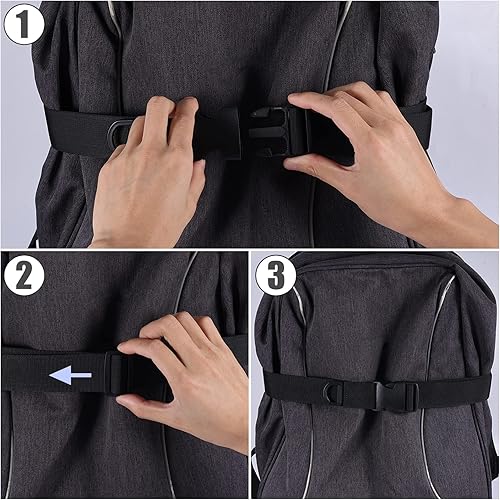 Miniatura 4 de Cinturón de viaje para equipaje, cinturón de viaje para equipaje de mano, elegante y ajustable, cinturón de viaje para equipaje, accesorios de viaje