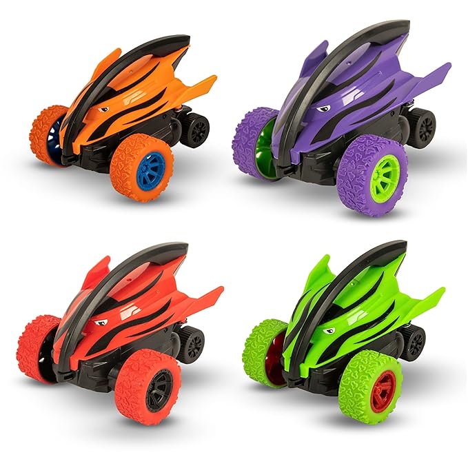 Buy Toypoint Monster Shark Truck Friction Powered Cars – Gift Friction Toys for Kids, Boys, Girls (Pack of 4) at Rs. 315