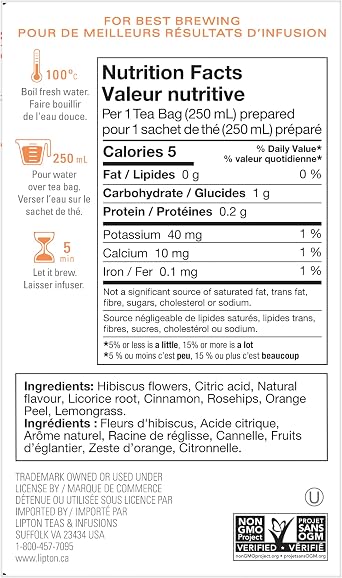 Tazo Teas, Passion, Herbal Tea, Caffeine-Free, 20 Filterbags, 1.8 oz 52 g