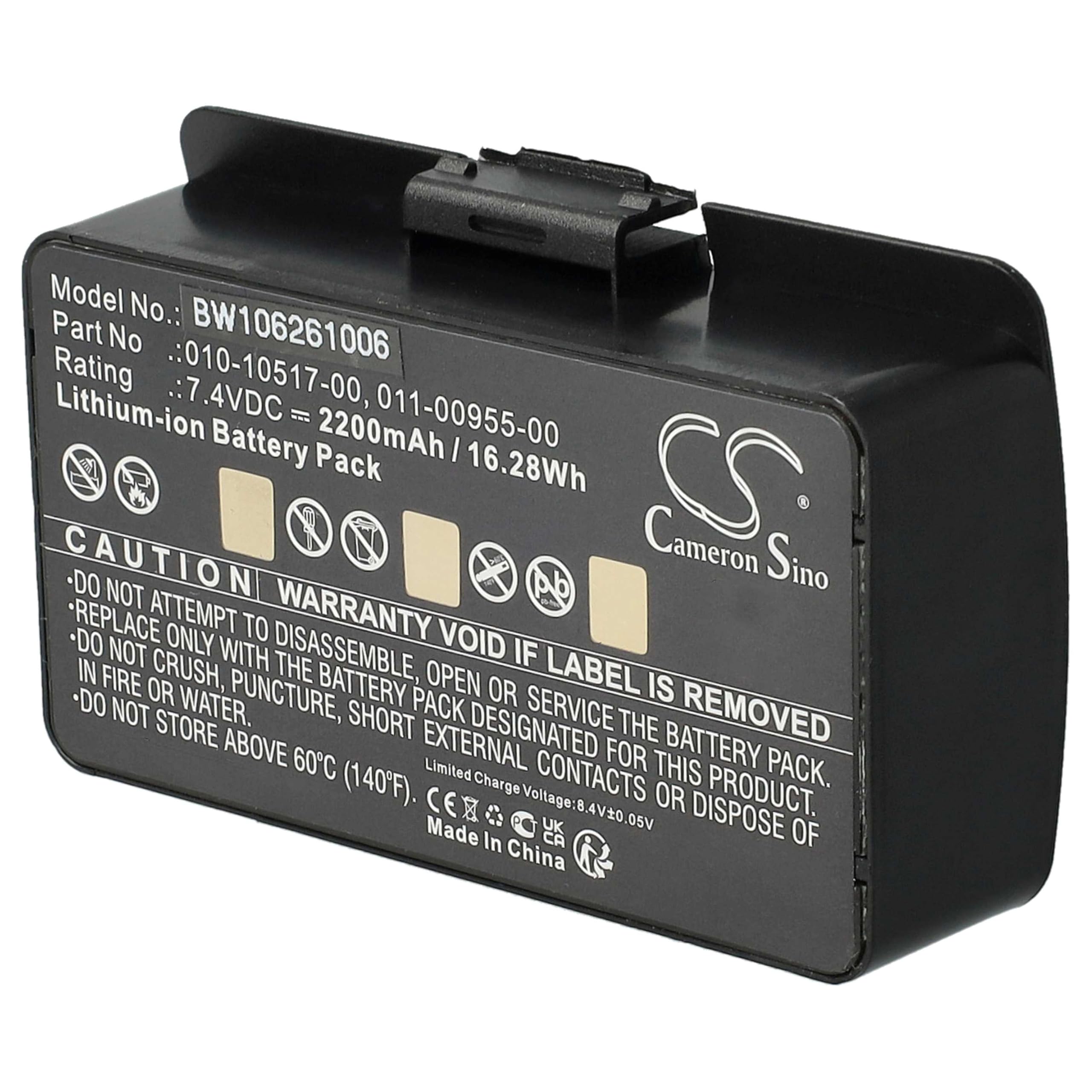Cameron Sino CS-GME305SL - Batteria per GPS Garmin GPSMAP 276, GPSMAP 276c, GPSMAP 296, GPSMAP 396, GPSMAP 496, Li-ion, 2200 mAh