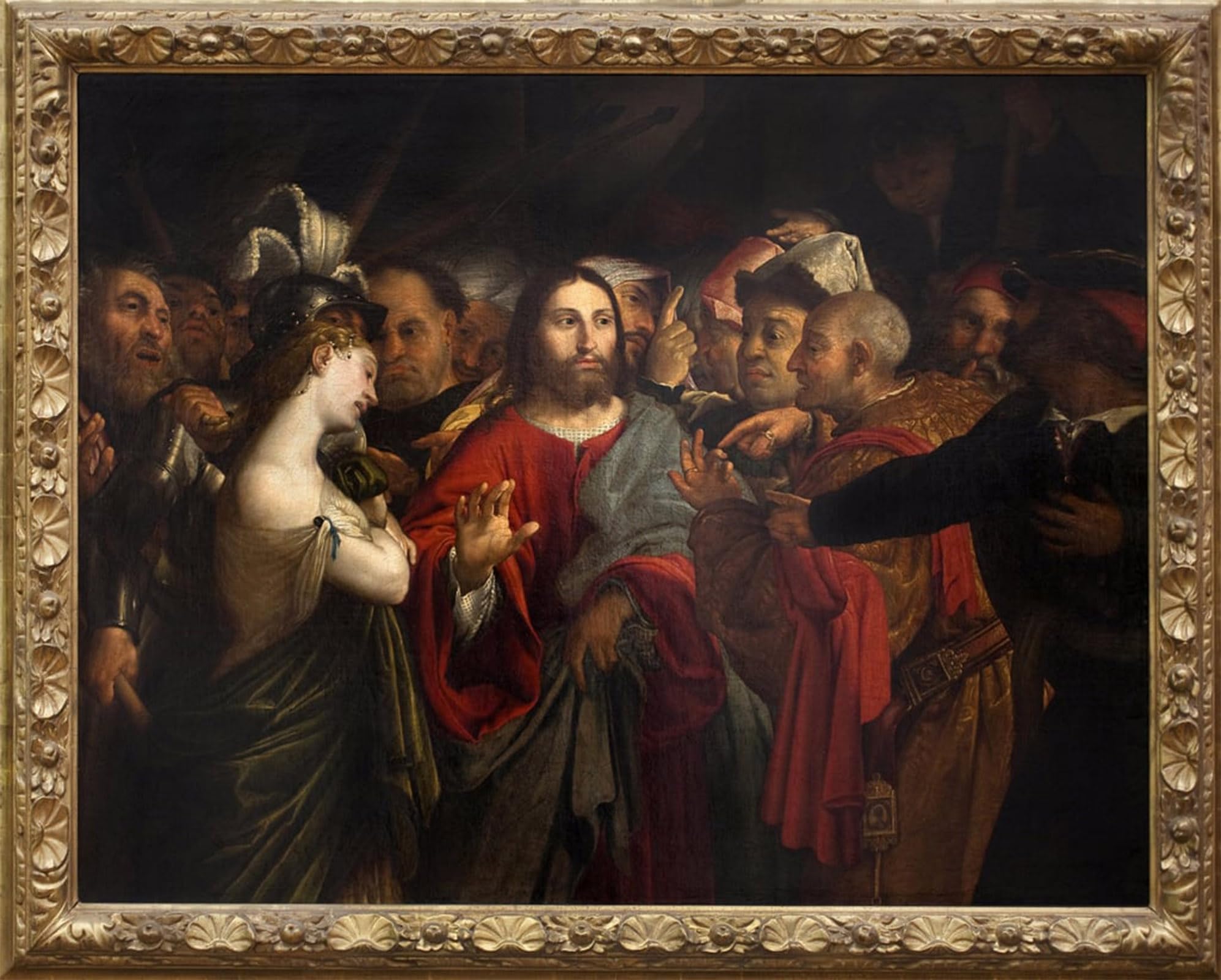 RZHRHJES Abstract Painting Poster Art Print Canvas Print Poster Christ and Adulterous Woman by Famous Artist Landscape Canvas Painting for Home Decor 60x90cm