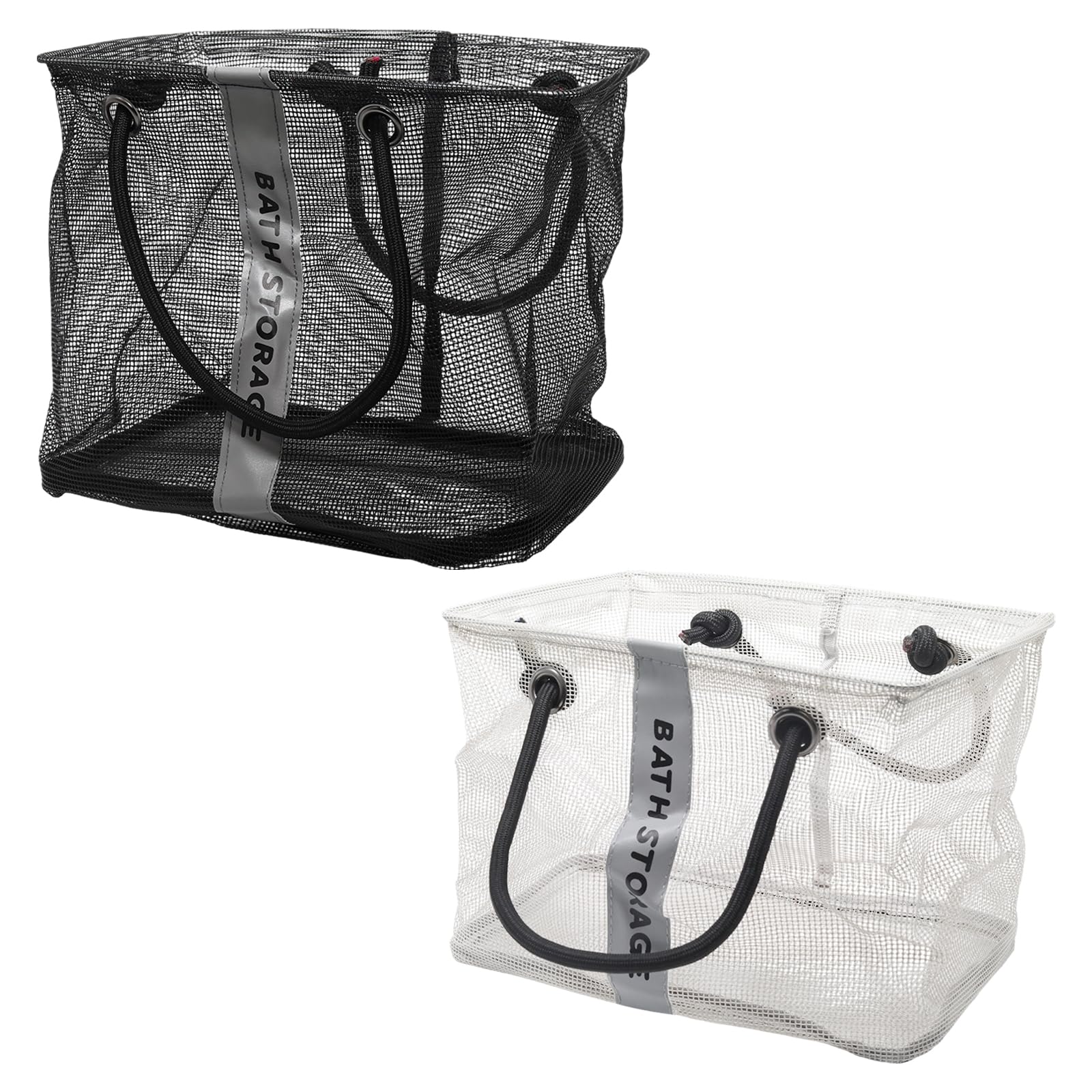 OYWOBET 2 Pcs Mesh Shower Caddy Portable Shower Caddy Bag Cleaning Supply Quick Dry Toiletry Bag Shower Tote