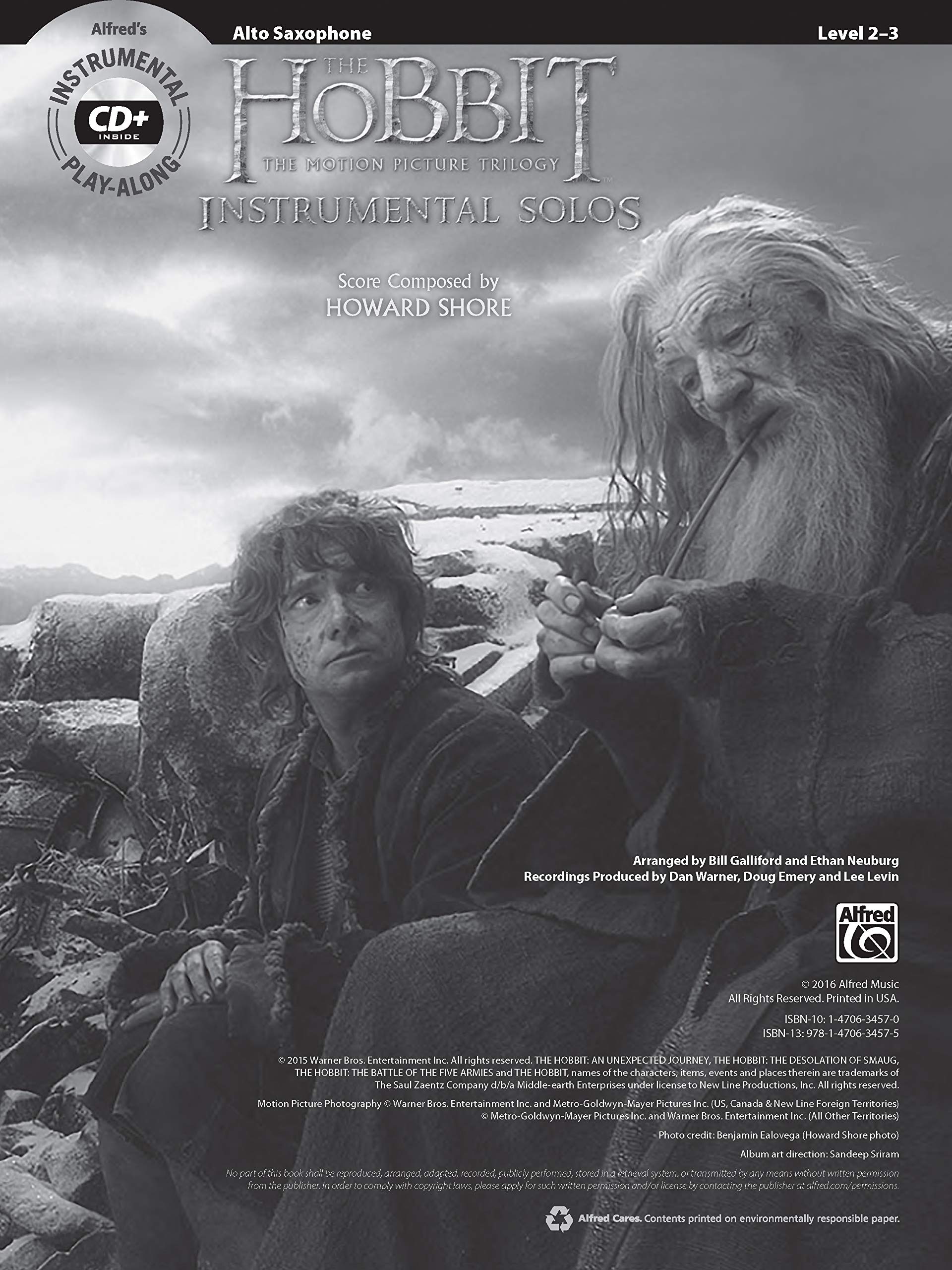 The Hobbit: The Motion Picture Trilogy Instrumental Solos - Alto Sax
