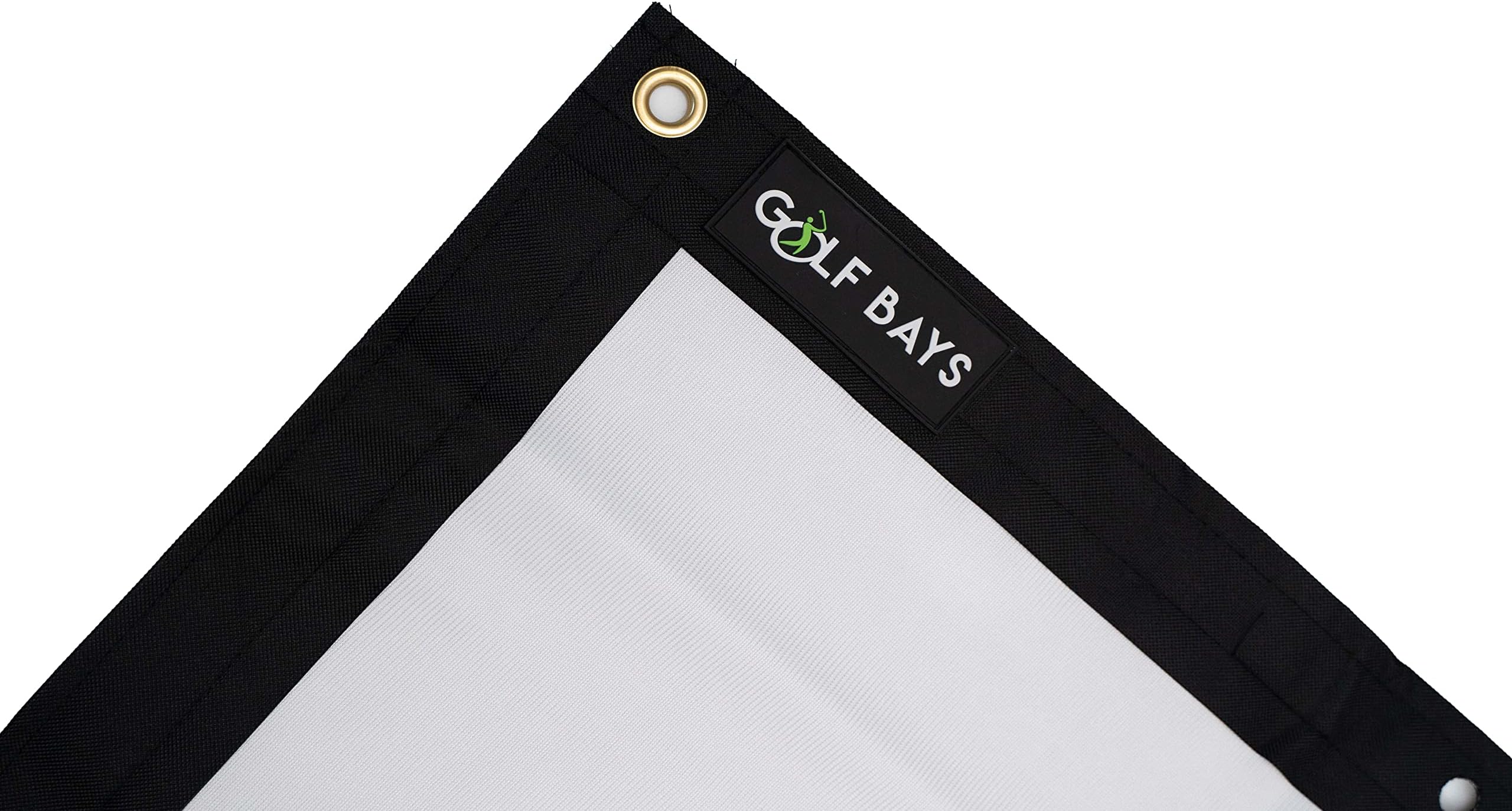 GolfBays – Indoor Golf Simulator Impact Screen - HD Impact Screen - Clear HD Projection Surface - Heavy Duty Driving Net – Ideal Home Practice Projection Screen for Golf Training -3.3M X 2.525M