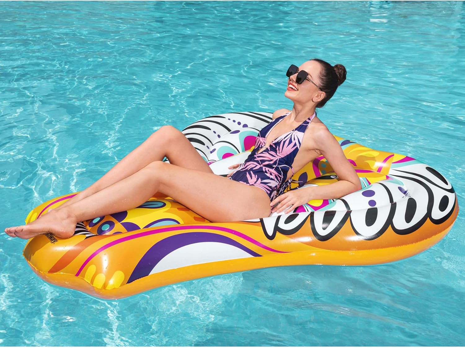 H2O GO Inflatable Flirty Fiesta Elephant Pool/Water/Beach Float (60")