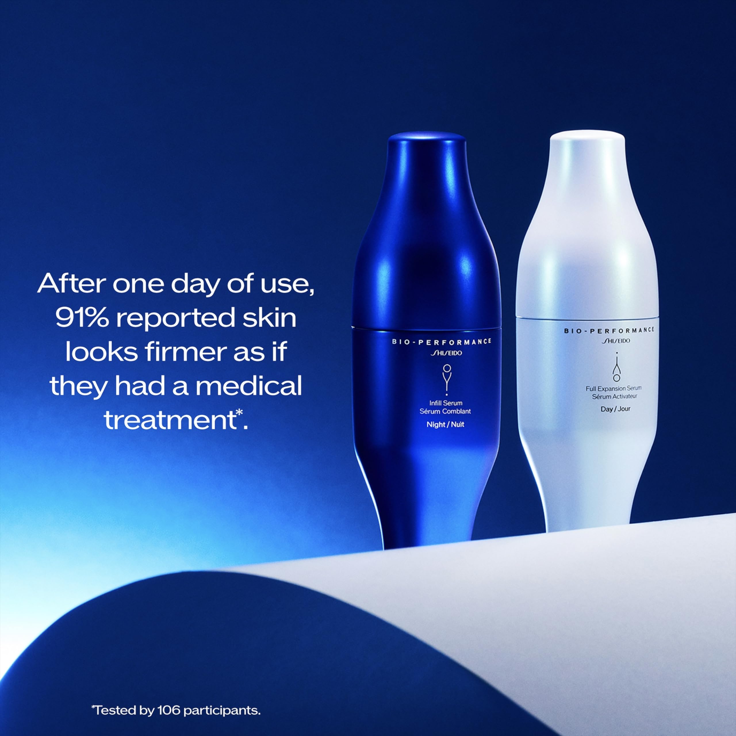 Shiseido Bio-Performance Skin Filler Serums - Two-Step Serum System - Night & Day Formulas for Plump, Firm Skin