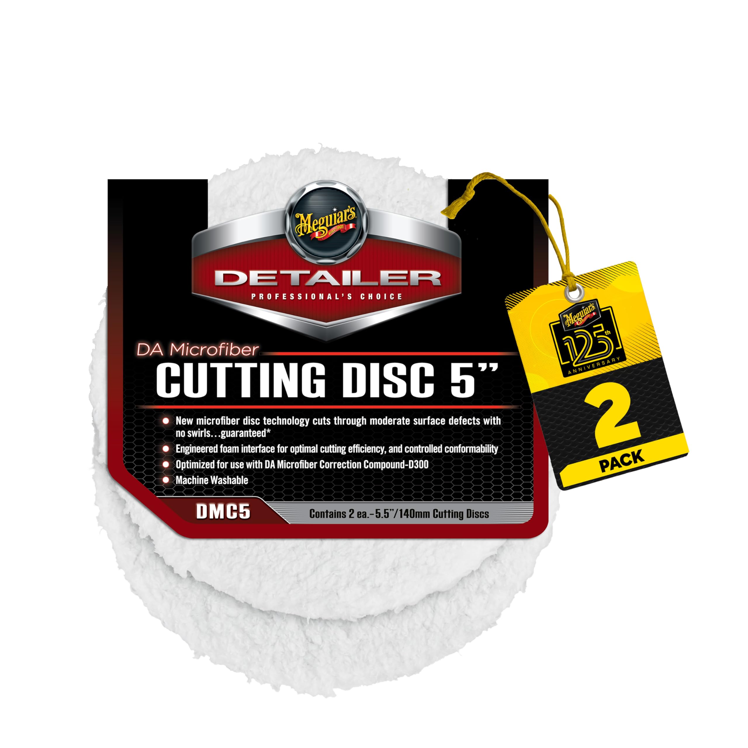 Meguiar's Microfibre Cutting Disc, Factory, 5" Cutting Disc DMC5