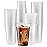 [50 Count] 20 Ounce Crystal Clear PET Cups for Iced Coffee, Cold Drinks, Slush, Smoothy\'s, Slurpee, Party\'s, Plastic Disposable Cups