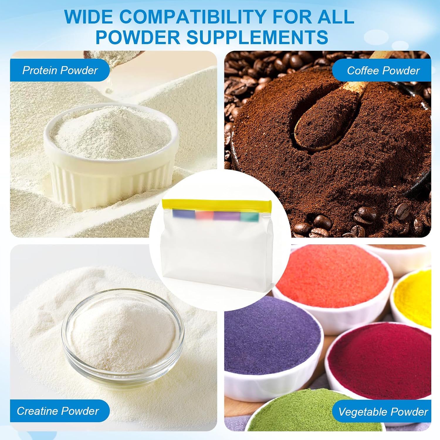 Supplement Powder Organizer,2 Pack