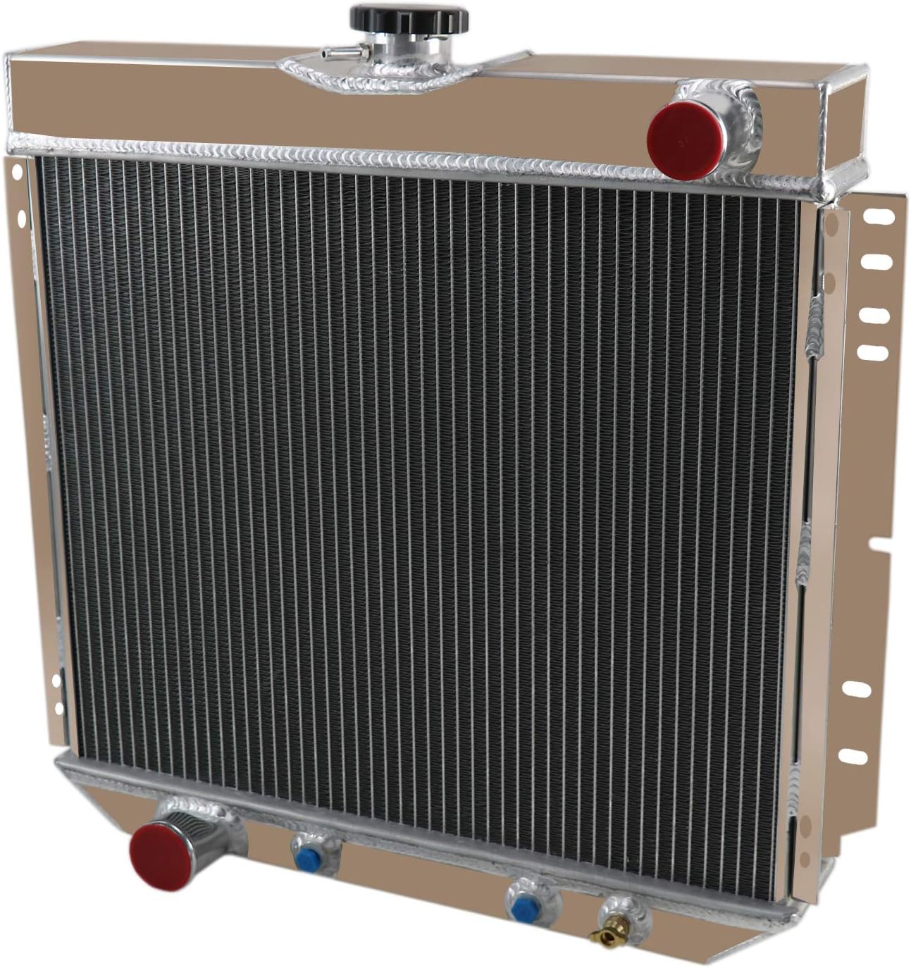 20" Core All Aluminum Radiator For 67-70 Ford Mustang/Maverick/Falcon/Mercury Cougar V8 68 69, 3 Row Core Radiators