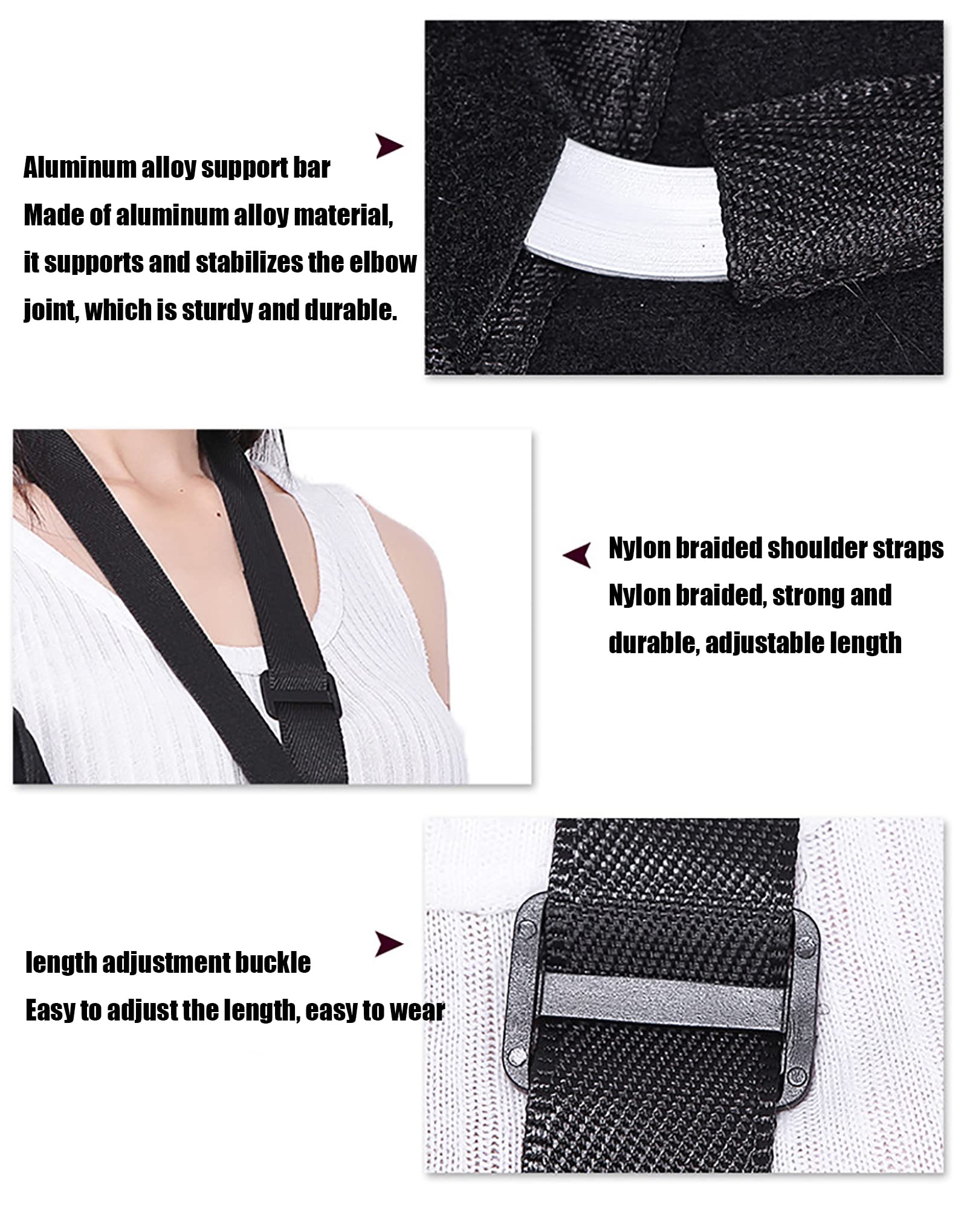 Cabestrillo para Brazo para inmovilización de Brazo Hombro Brazo inmovilizador Eslinga Eficaz Cómodo Soporte Hombro Brazo,M
