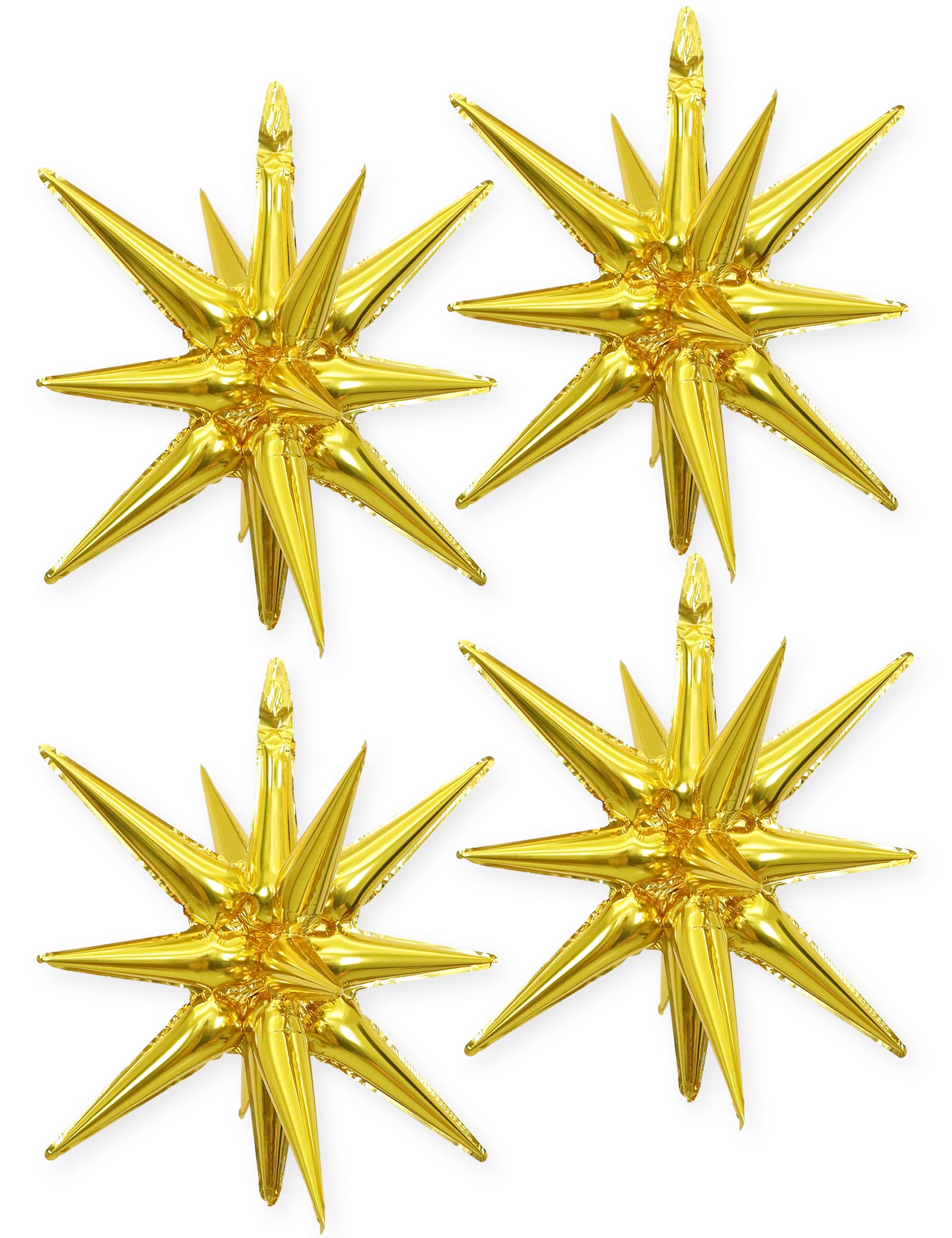 HOUSE OF PARTY Hello 30 Letter Foil Balloons (Gold - 4 Pcs)