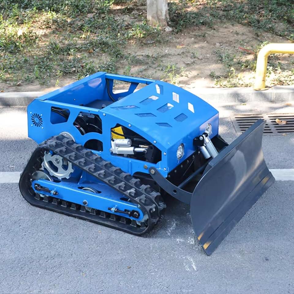 Wireless RC Lawn Mower Machine, Remote Control Tracked Grass Cutter for Slopes and Rough Ground, Heavy Duty Lawn Equipment for Yard Farm Orchard Hillside Use