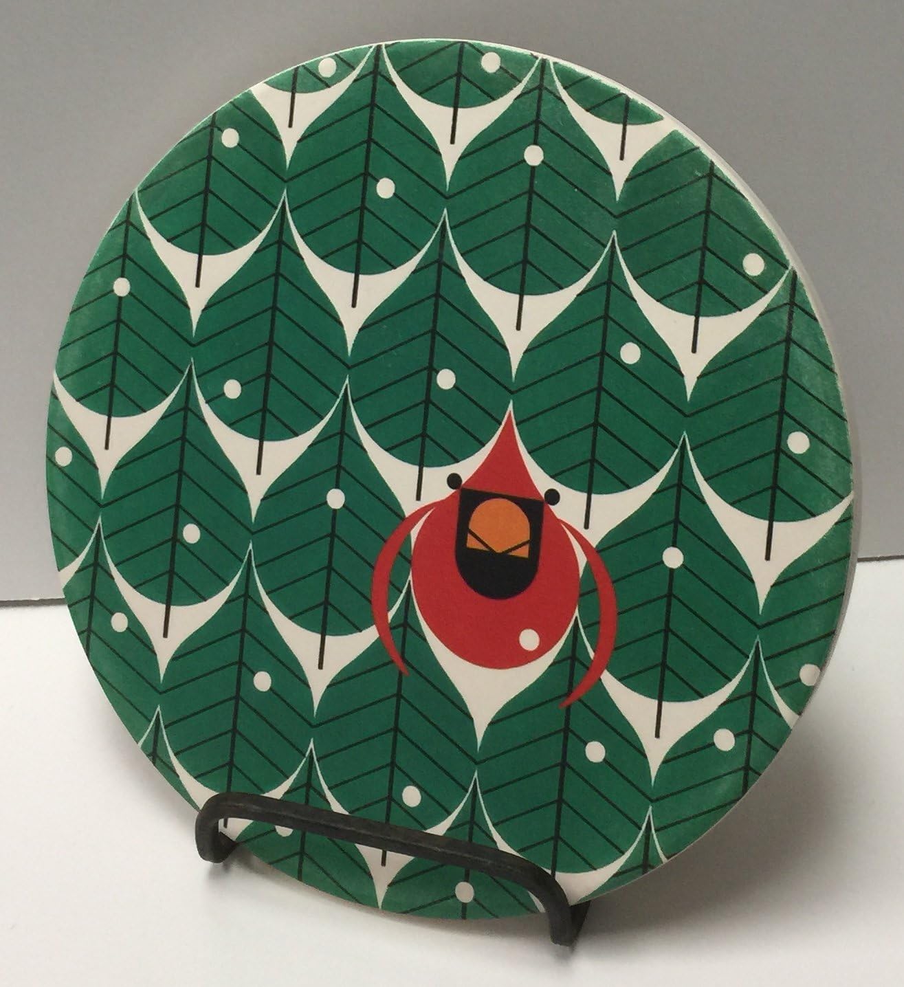 Charley Harper Coniferous Cardinal Absorbent Stone Trivet