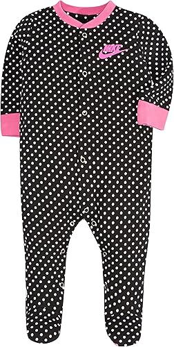 Nike - Mameluco estampado infantil de pies cubiertos