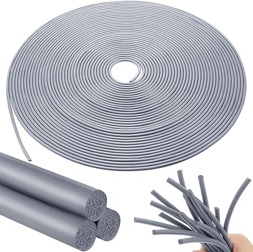 Frienda Backer Rod - Sello de espuma de goma para calafateo para juntas de expansión, para espacios y juntas (gris, 1/2 pulgada x 20 pies)