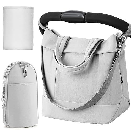 Diaper Bag Tote Large Travel Fashion Crossbody For Monther,Mommy Bags Outdoor Handbags With Insulated Bag And Changing Pad