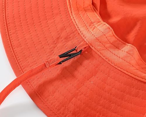 Miniatura 9 de Home Prefer UPF50+ Sombrero de sol para hombre, sombrero de pesca de ala ancha, protección UV, sombrero de malla transpirable, sombrero de safari de