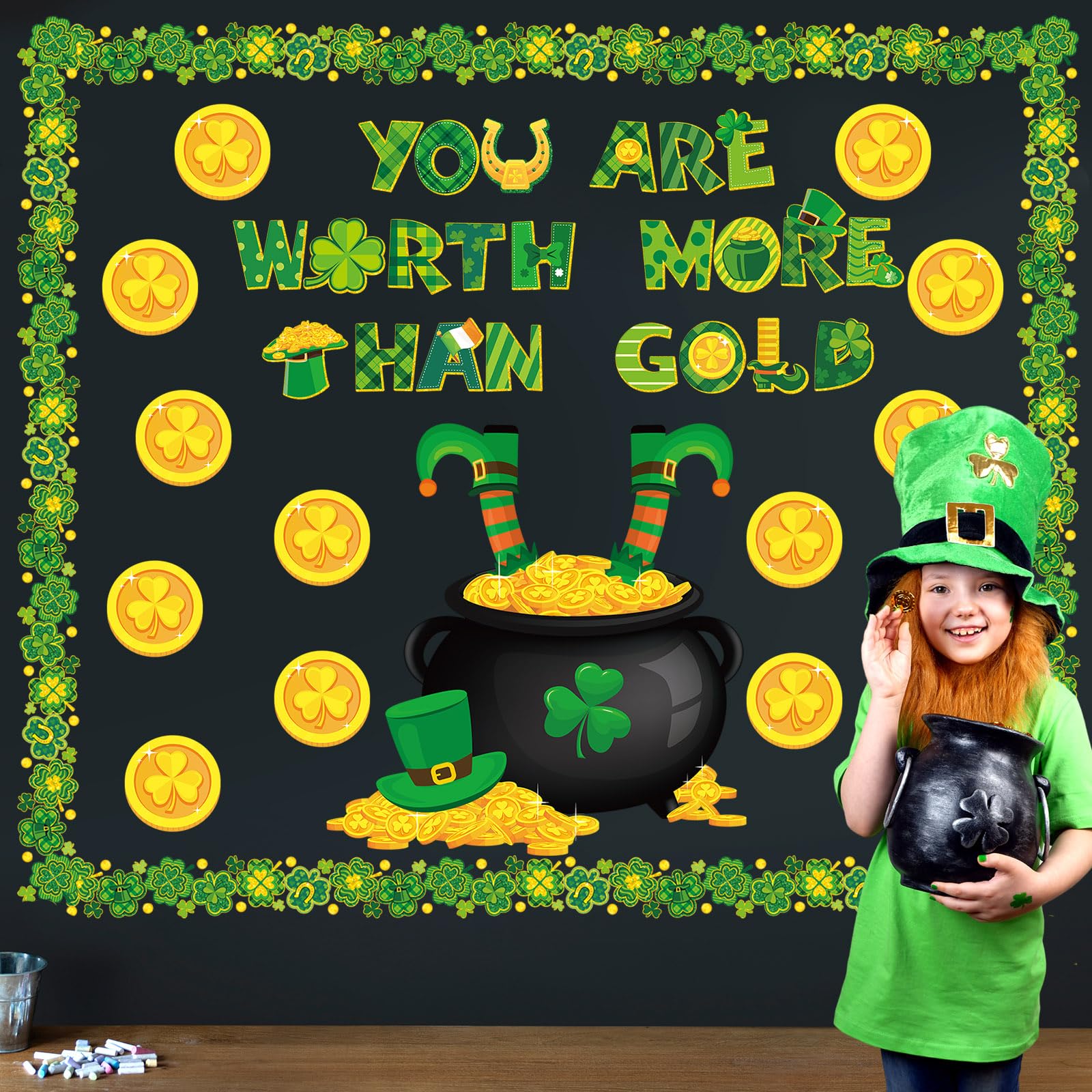 Snapklik.com : Pasimy 64 Pcs St Patricks Day Bulletin Board Decoration ...