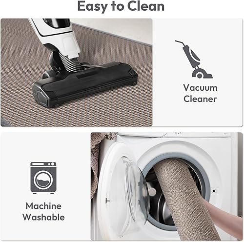 Miniatura 5 de Tapetes de cocina para piso, alfombra de cocina, antideslizante, lavable, absorbente para delante del fregadero, entrada, tapete de goma para puerta