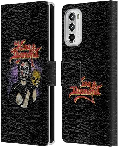 Head Case Designs Officially Licensed King Diamond Conspiracy Tour 1989 Poster Leather Book Wallet Case Cover Compatible with Motorola Moto G52