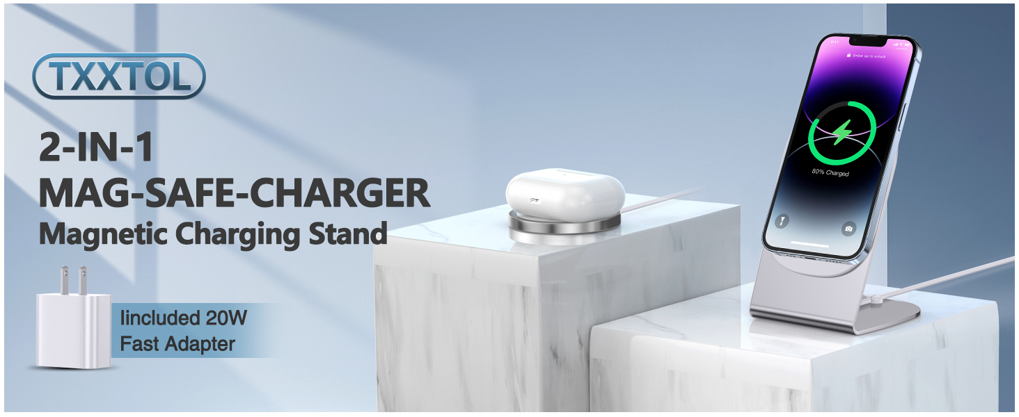 Amazon.com: Magnetic Wireless Charger Mag-Safe Charger for iPhone
