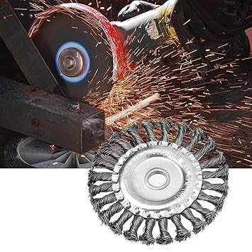 Polishing Brush, Wheel Brush High Hardness 0.63in Large Rotation Speed for Removing Welds for Grinding Burrs for Industrial for Cleaning Hulls