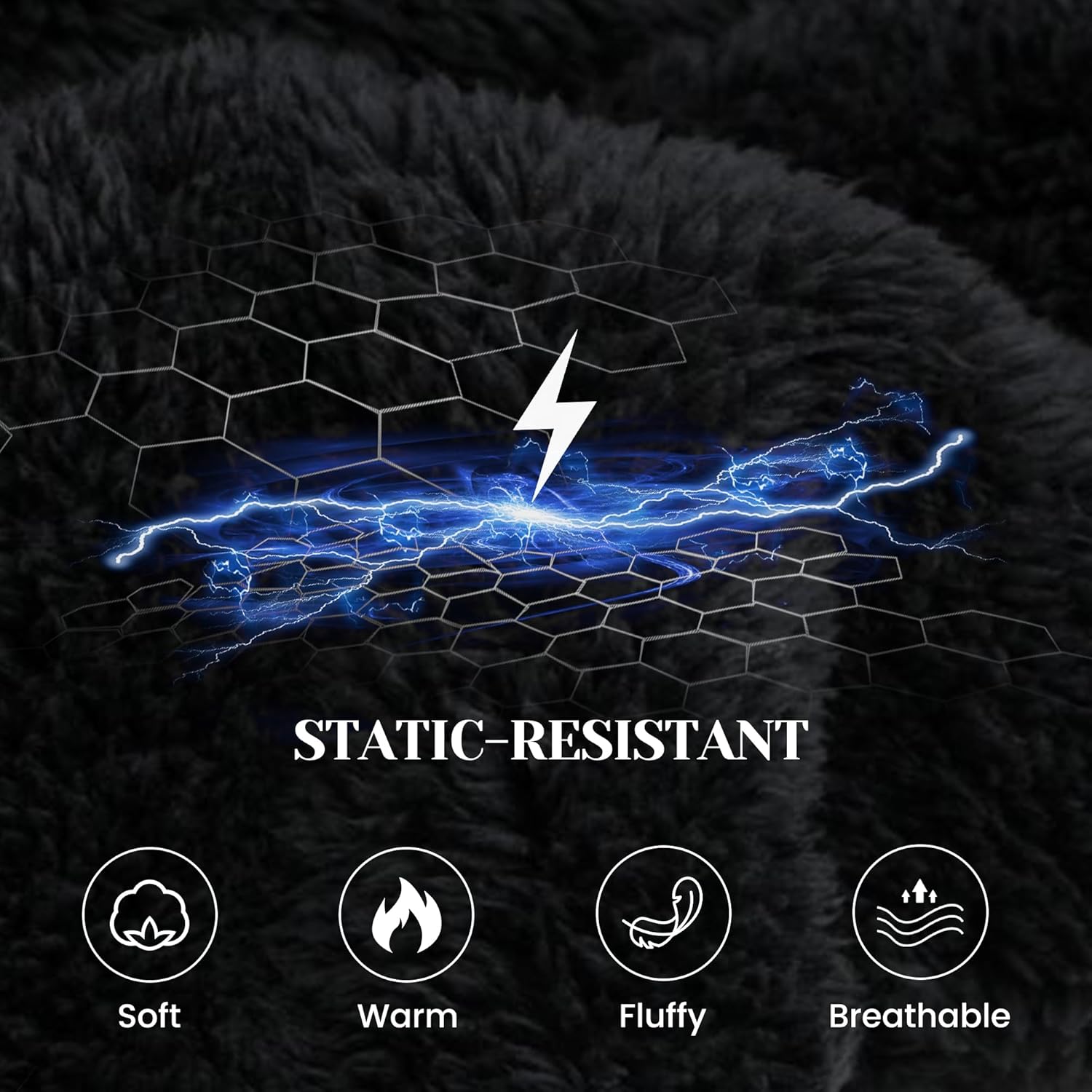 Womens Fleece Pajama Pants, Winter Warm Fuzzy Lounge Bottoms Long Soft Plush Fluffy Pj Pants with Pockets - Image 4