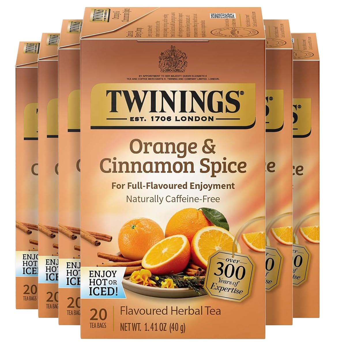 Twinings Herbal Tea, Orange & Cinnamon Spice, 20 Count