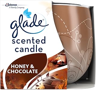 Glade Jar Candle, Scented Candle Infused with Essential Oils, Honey & Chocolate, Pack of 6 (6 x 120g), Packaging May Vary