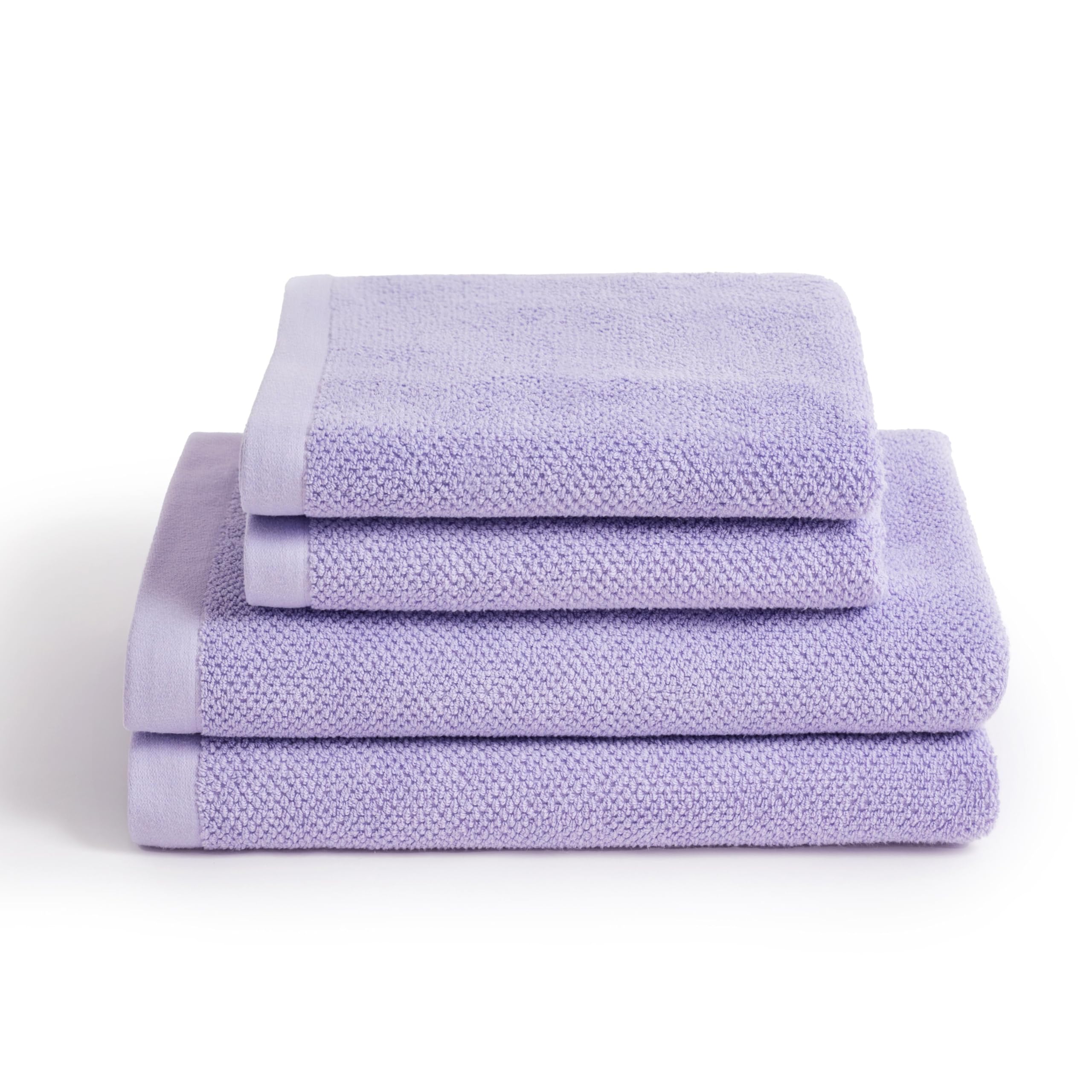 Herzbach Home Spa Kollektion Handtücher Duschtücher Set 100% Baumwolle Lavendel