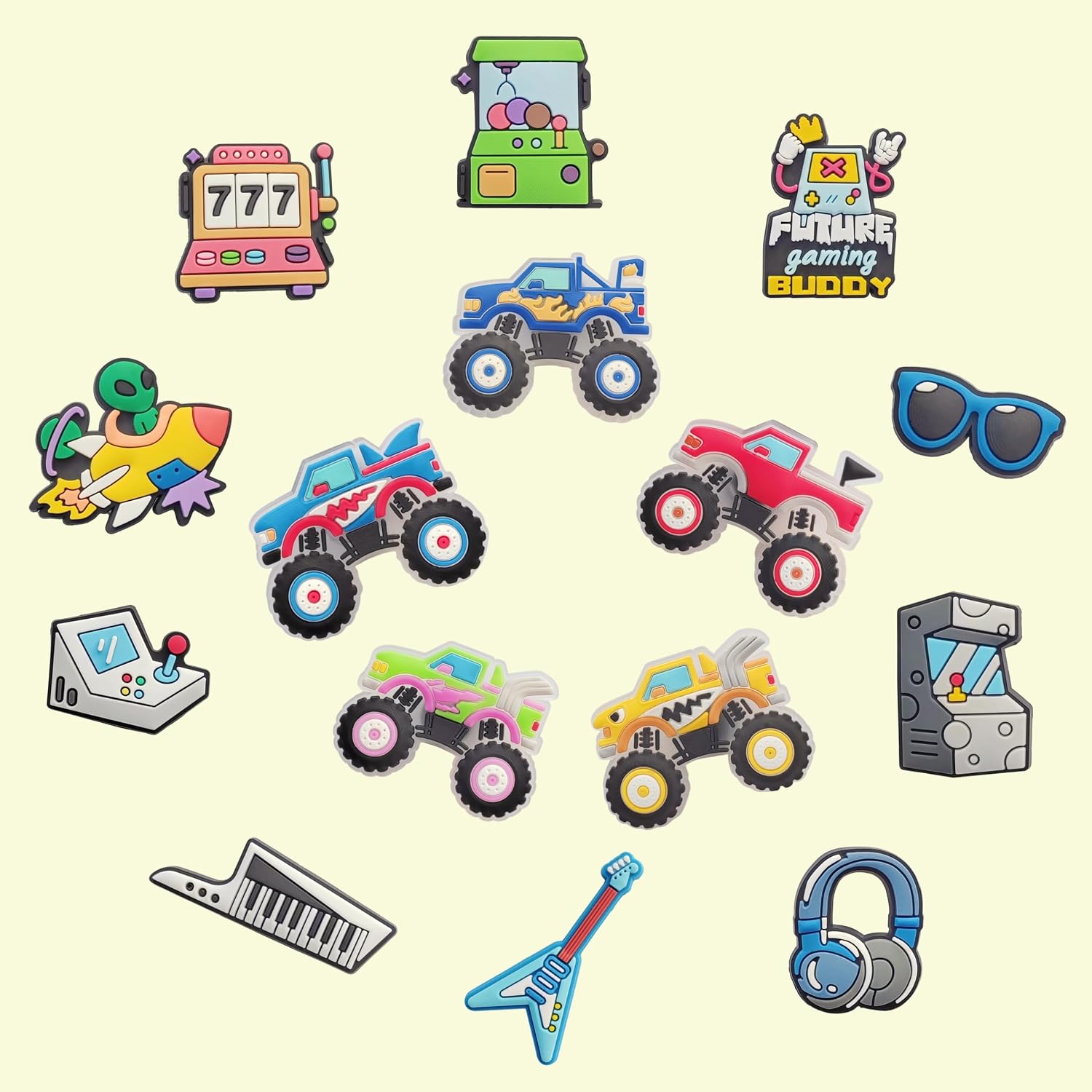 30pcs Shoes Charms for Clogs Pins Bag Accessories for Girls Boys Cat Dog Animals Nurse Doctor Book Game Soccer Swimming Shoes Decoration Charms for Women Men Party Favors image 3