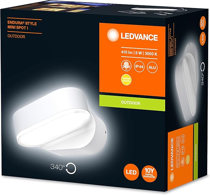 LEDVANCE LEDVANCE Wand- en plafondarmatuur LED: voor muur, ENDURA STYLE MINI SPOT / 7,50 W, 220…240 V, Warm wit, 3000 K, body materiaal: aluminum, IP44 photo 2