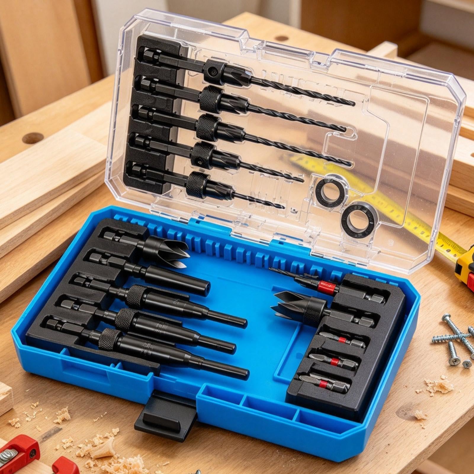 Set di Punte Svasatrici Utensile Multifunzionale da 22 Pezzi con