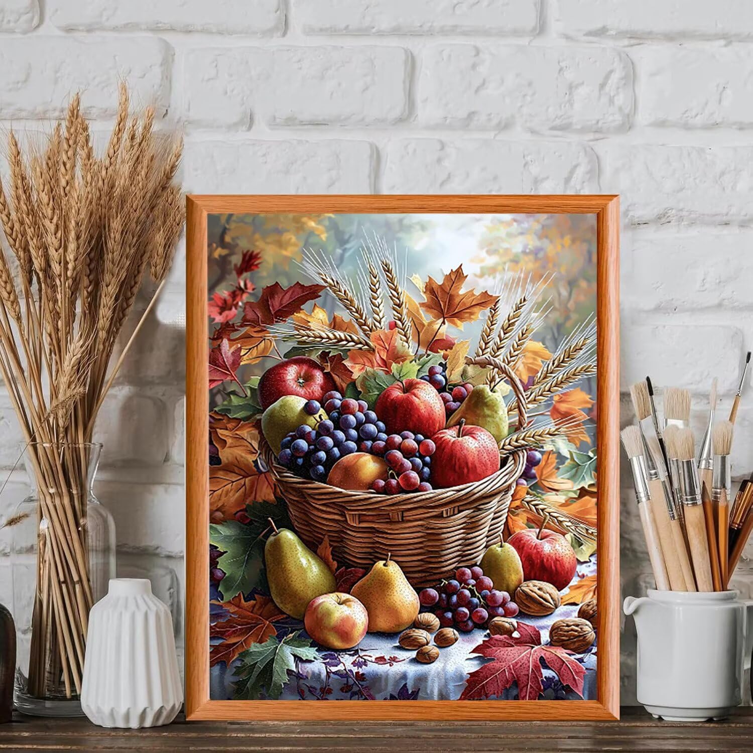 WEISHIWE Dipingere con i Numeri Adulti Frutta, 60x80cm s-901