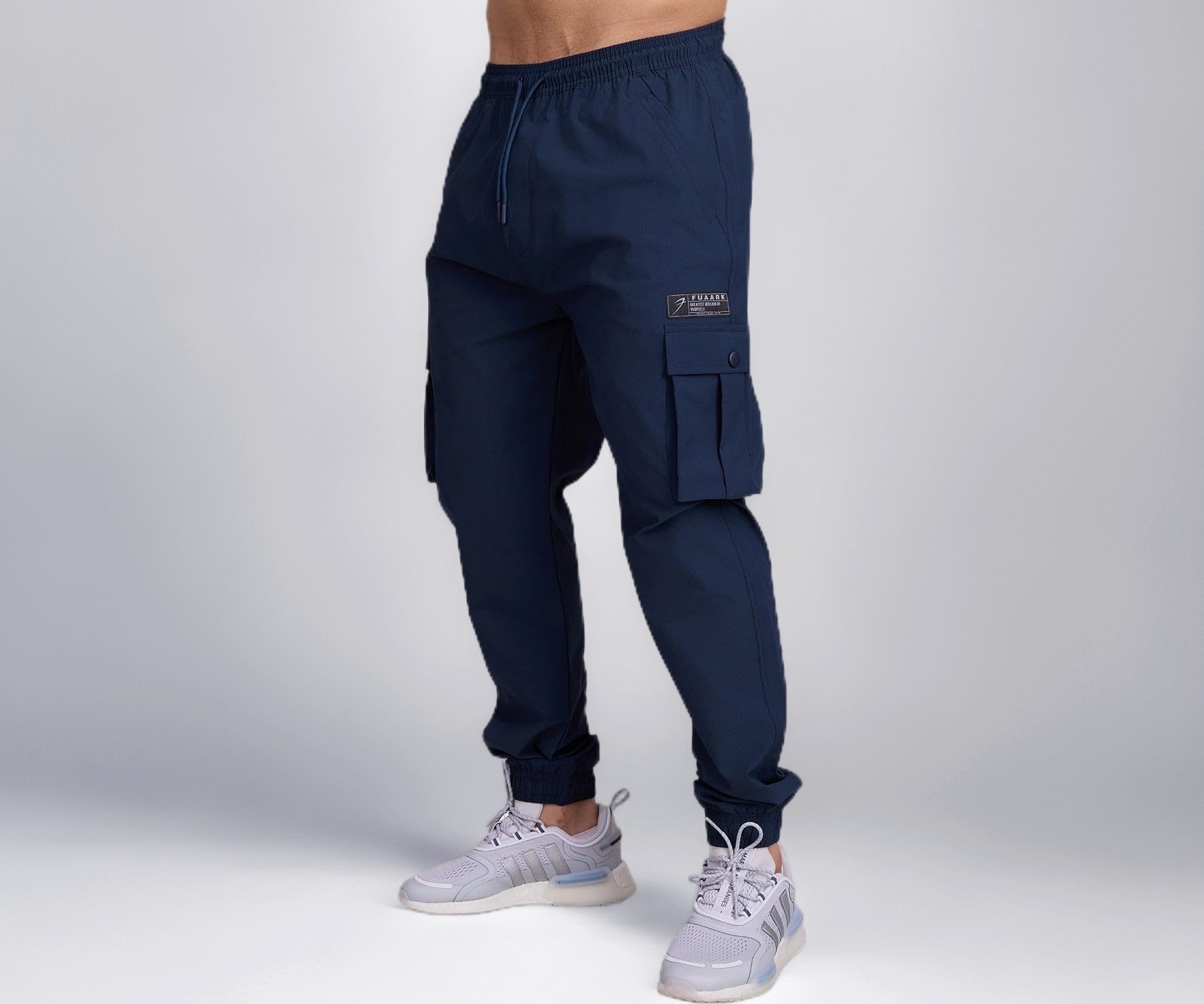 FUAARK Script Dark Navy M Cargo Joggers - Image 1