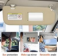 Vista 4 de Visera solar para Hyundai Elantra 2011-2015 (no compatible con el modelo GT), repuesto de parasol beige del lado derecho del pasajero 852203X000TX