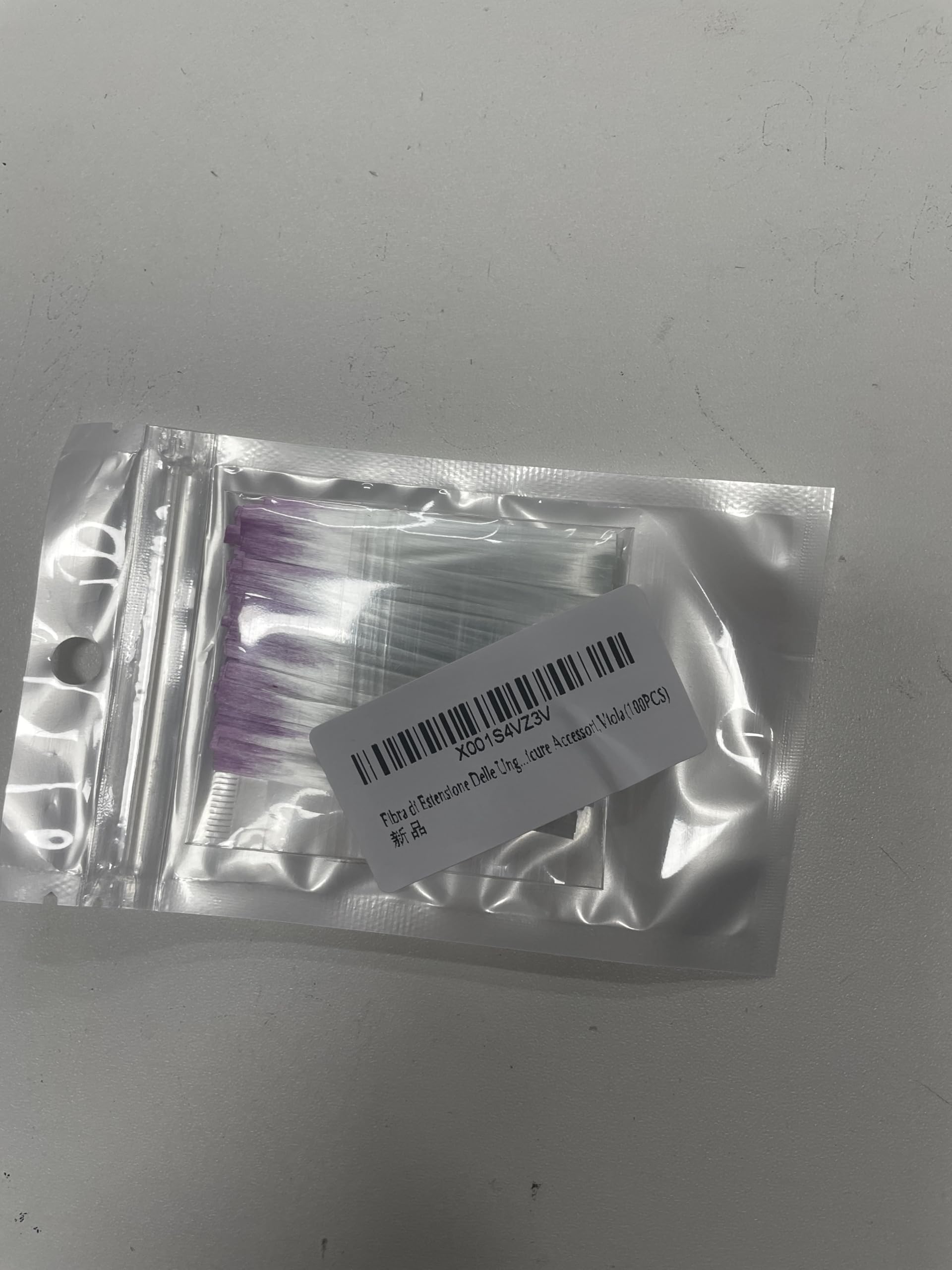 Extensiones de Uñas de Fibra de Vidrio,Extensiones de Uñas de Vidrio,Extensión de Uñas de Seda,Para Salones De Uñas Nail Extension Para Mujeres Niñas,Púrpura(100PCS)