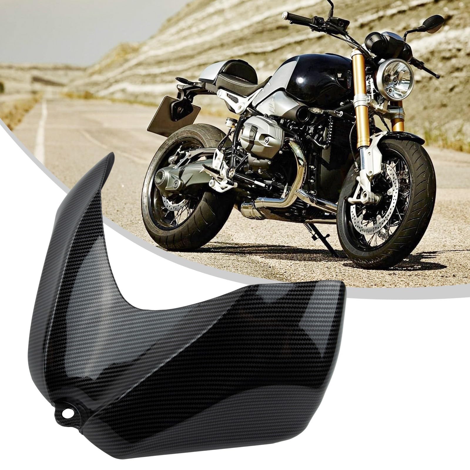 Gas-Tankabdeckung aus Kohlefaser-Muster, kompatibel mit Suzuki GSX-R 600 750 2006–2007, ABS-Motorrad-Tankschutz