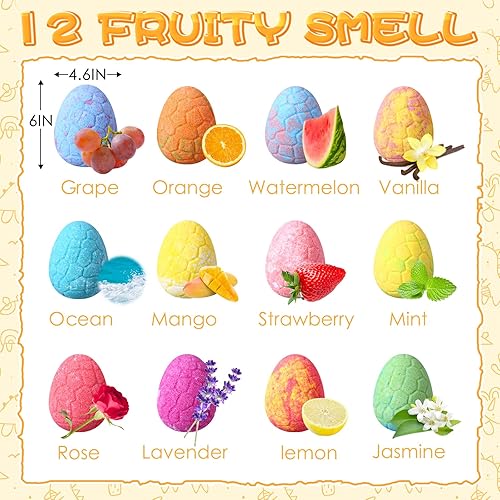 Miniatura 2 de Juego de 24 bombas de baño para niños, regalo de Navidad con bombas de baño envueltas individualmente, bolsa de organza y accesorios para recuerdos